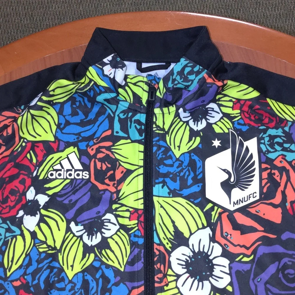 Adidas Tiro Floral Soccer Track Jacket Minnesota United Men’s Medium Zip Up XL - Picture 2 of 15